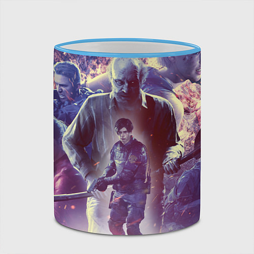 Кружка цветная Resident Evil 25-летие / 3D-Небесно-голубой кант – фото 2