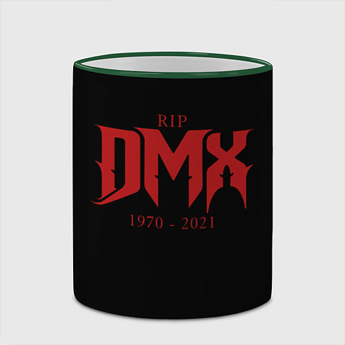 Кружка цветная DMX RIP 1970-2021 / 3D-Зеленый кант – фото 2