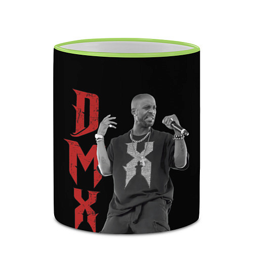 Кружка цветная DMX Earl Simmons / 3D-Светло-зеленый кант – фото 2