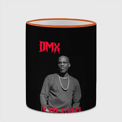 Кружка цветная DMX - В наших сердцах / 3D-Оранжевый кант – фото 2