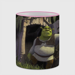 Кружка 3D Shrek: Somebody Once Told Me, цвет: 3D-розовый кант — фото 2