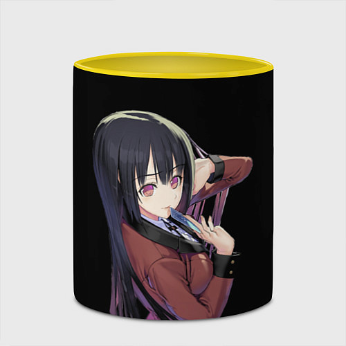 Кружка цветная Yumeko / 3D-Белый + желтый – фото 2