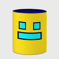 Кружка 3D Geometry Dash: Smile, цвет: 3D-белый + синий — фото 2