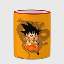 Кружка 3D Kid Goku, цвет: 3D-красный кант — фото 2