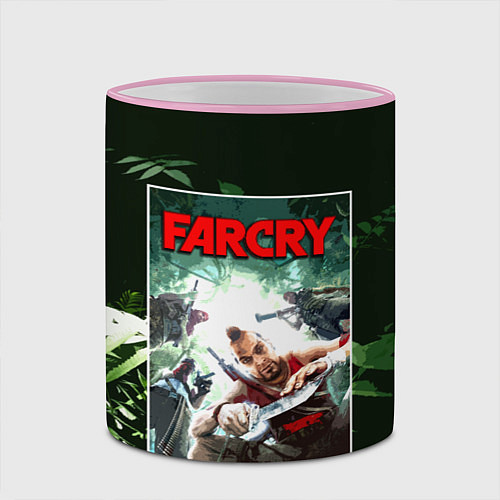 Кружка цветная Farcry 3 / 3D-Розовый кант – фото 2