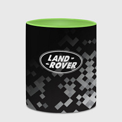 Кружка 3D LAND ROVER ГОРОДСКОЙ КАМУФЛЯЖ, цвет: 3D-белый + светло-зеленый — фото 2