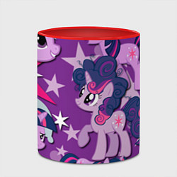 Кружка 3D Twilight Sparkle, цвет: 3D-белый + красный — фото 2