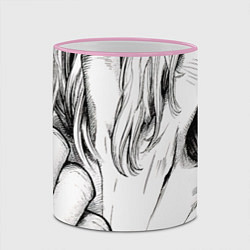 Кружка 3D Томура Шигараки, цвет: 3D-розовый кант — фото 2