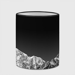 Кружка 3D ГОРЫ В МОЕМ СЕРДЦЕ КАМУФЛЯЖ, цвет: 3D-черный кант — фото 2