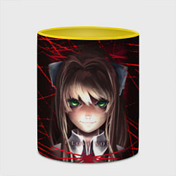 Кружка 3D Literature Club Моника, цвет: 3D-белый + желтый — фото 2