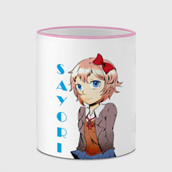 Кружка 3D Doki Doki SAYORI, цвет: 3D-розовый кант — фото 2