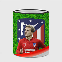 Кружка 3D Антуан Гризманн Antoine Griezmann спина Z, цвет: 3D-черный кант — фото 2