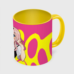 Кружка 3D Chika, цвет: 3D-белый + желтый