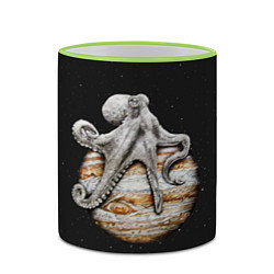 Кружка 3D Planetary Octopus, цвет: 3D-светло-зеленый кант — фото 2