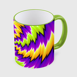 Кружка 3D ЛЕДЕНЕЦ КОНФЕТА КАРАМЕЛЬ, цвет: 3D-светло-зеленый кант