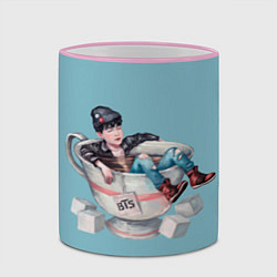 Кружка 3D BTS in cup, цвет: 3D-розовый кант — фото 2
