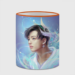 Кружка 3D Jeon BTS, цвет: 3D-оранжевый кант — фото 2