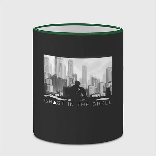 Кружка цветная Kusanagi / 3D-Зеленый кант – фото 2