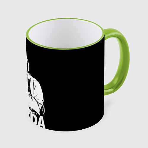 Кружка цветная OG Buda / 3D-Светло-зеленый кант – фото 1