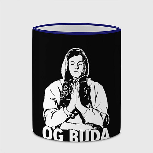 Кружка цветная OG Buda / 3D-Синий кант – фото 2