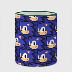 Кружка 3D Sonic pattern, цвет: 3D-зеленый кант — фото 2