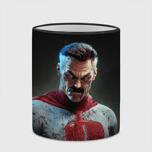 Кружка цветная Омнимен / 3D-Черный кант – фото 2