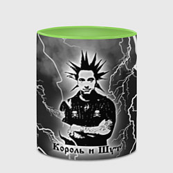 Кружка 3D КОРОЛЬ И ШУТ - ГОРШОК, цвет: 3D-белый + светло-зеленый — фото 2