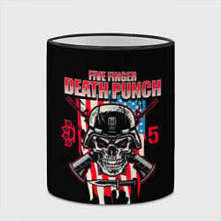 Кружка 3D 5FDP Five Finger Death Punch, цвет: 3D-черный кант — фото 2