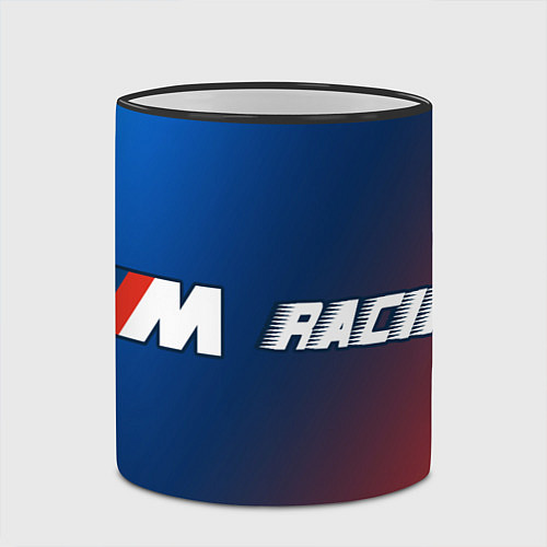 Кружка цветная БМВ - Pro Racing / 3D-Черный кант – фото 2