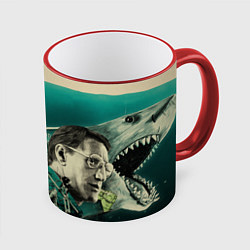 Кружка 3D Jaws cup цвета 3D-красный кант — фото 1