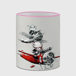 Кружка 3D Flying Cup, цвет: 3D-розовый кант — фото 2