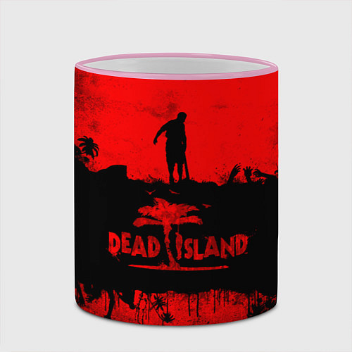 Кружка цветная Island of blood / 3D-Розовый кант – фото 2