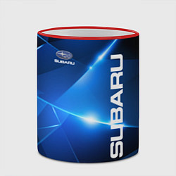 Кружка 3D Subaru, цвет: 3D-красный кант — фото 2