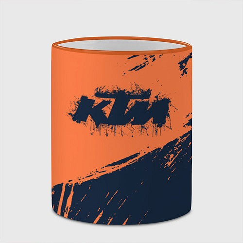Кружка цветная KTM ГРАНЖ Z / 3D-Оранжевый кант – фото 2