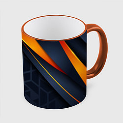 Кружка 3D BLACK ORANGE, цвет: 3D-оранжевый кант