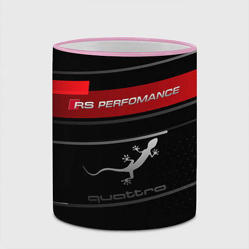 Кружка цветная RS PERFOMANCE QUATTRO Z / 3D-Розовый кант – фото 2