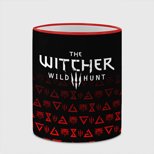 Кружка цветная THE WITCHER 1 / 3D-Красный кант – фото 2