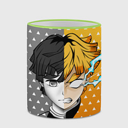 Кружка 3D ПУТЬ ЗЕНИЦУ КЛИНОК, цвет: 3D-светло-зеленый кант — фото 2