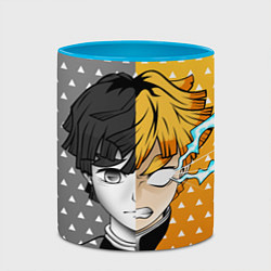 Кружка 3D ПУТЬ ЗЕНИЦУ КЛИНОК, цвет: 3D-белый + небесно-голубой — фото 2