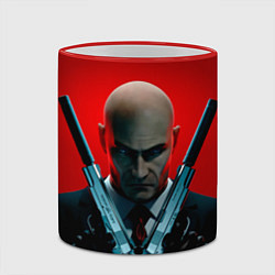 Кружка 3D Agent here, цвет: 3D-красный кант — фото 2