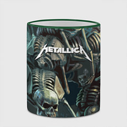 Кружка 3D Metallica Metal Skull, цвет: 3D-зеленый кант — фото 2