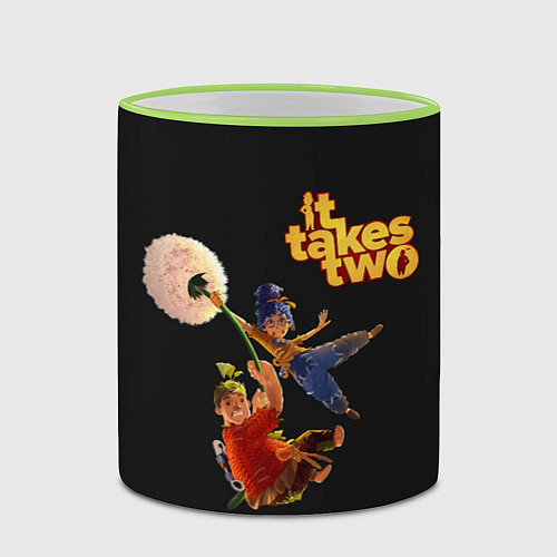 Кружка цветная It Takes Two Dandelion / 3D-Светло-зеленый кант – фото 2
