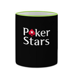 Кружка 3D Poker Stars, цвет: 3D-светло-зеленый кант — фото 2