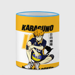 Кружка 3D Хината Шоё Haikyuu!!, цвет: 3D-небесно-голубой кант — фото 2