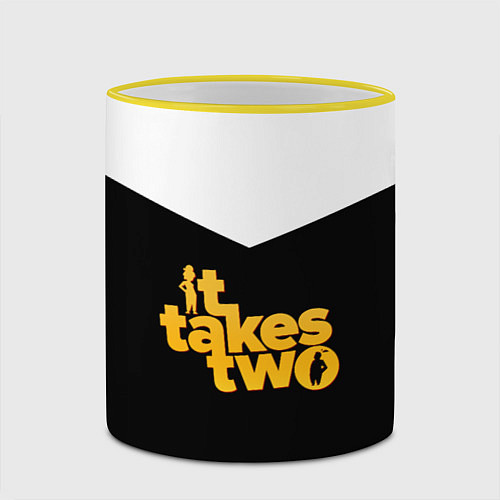 Кружка цветная It takes two Logo Z / 3D-Желтый кант – фото 2