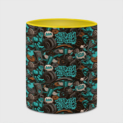 Кружка 3D Тренировка с Железом, цвет: 3D-белый + желтый — фото 2