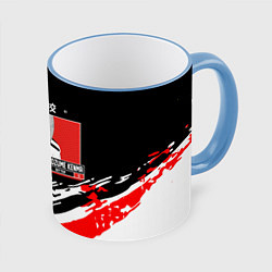 Кружка 3D Кенма Козуме Haikyuu!!, цвет: 3D-небесно-голубой кант