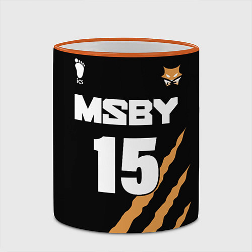 Кружка цветная 15 MSBY BLACK JACKALS / 3D-Оранжевый кант – фото 2