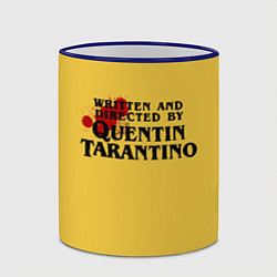 Кружка 3D Quentin Tarantino, цвет: 3D-синий кант — фото 2