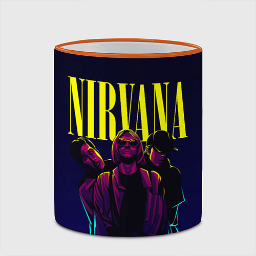 Кружка цветная Nirvana Neon / 3D-Оранжевый кант – фото 2